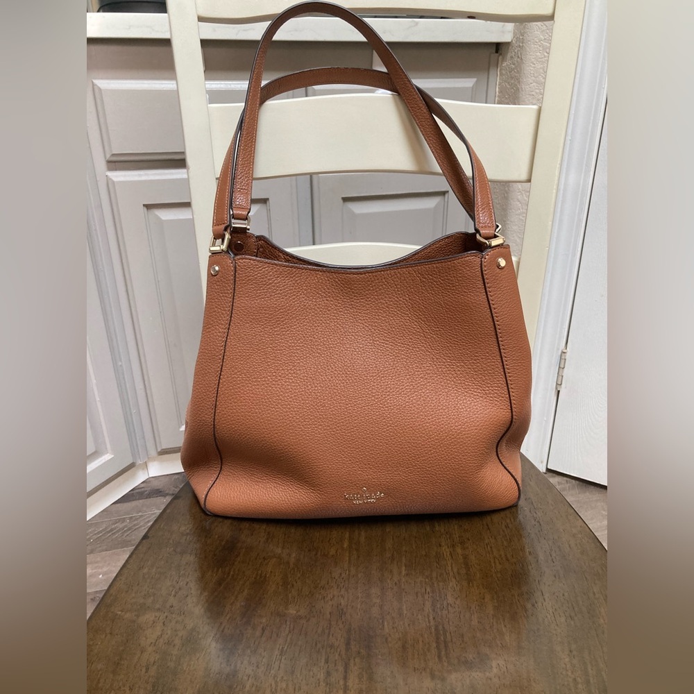 Wallet included! Kate Spade Brown Leather Hobo Bag